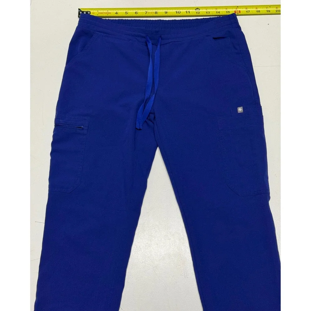 FIGS Technical Collection Royal Blue‎ Cargo Scrub Pants Men's XS Pockets